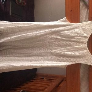 White flower summer dress